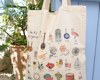 Tote bag - A-Z of Cyprus - Souvenir