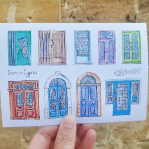 Postal - Portas de Chipre - lembrança