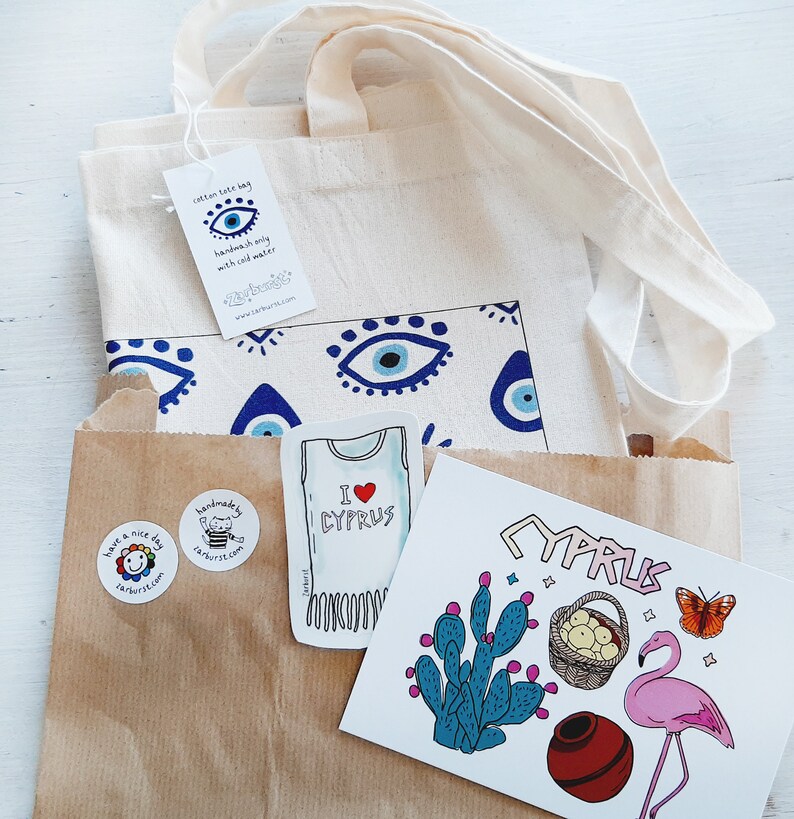 Tote bag A-Z of Cyprus Souvenir image 6