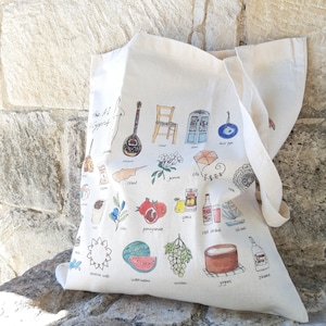 Tote bag A-Z of Cyprus Souvenir image 2