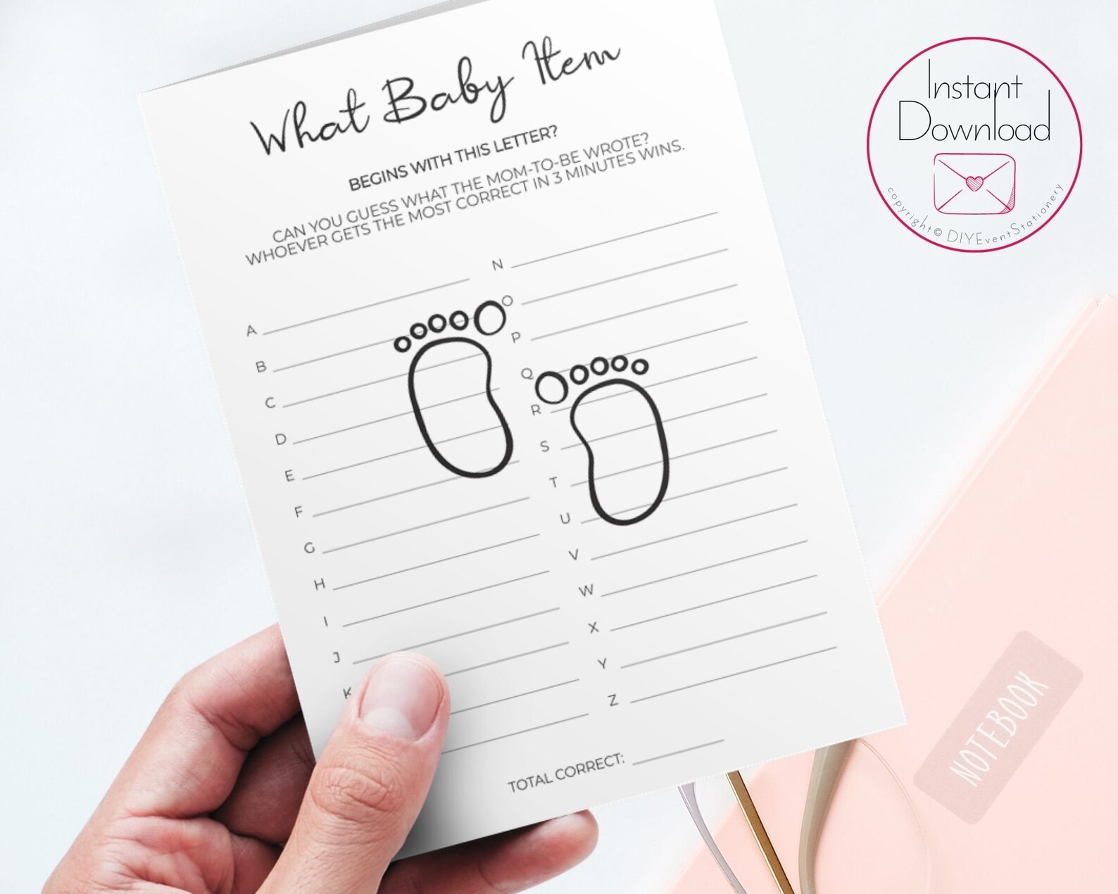 Guess the Baby Item Affordable Baby Shower Printable Games | Etsy