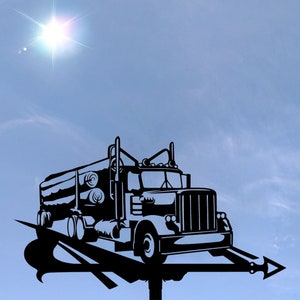 Truck Metal Weathervane, lorry Weather Vane, automobile, car, vehicle, home roof decor