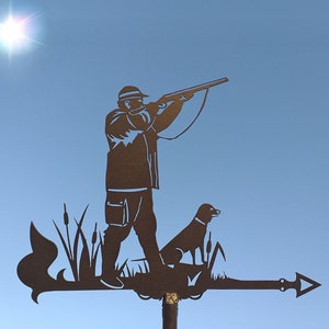 Hunter Metal Weathervane, Weather Vane, home roof decor