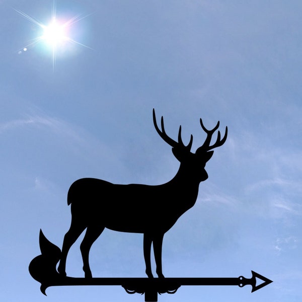 Deer Metal Weathervane, Weather Vane, home roof decor, Fawn,