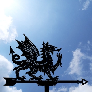 Welsh Dragon Metal Weathervane, Weather Vane, home roof decor