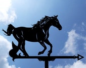 Horse, Mustang Metal Weathervane, Weather Vane, Metal Decor