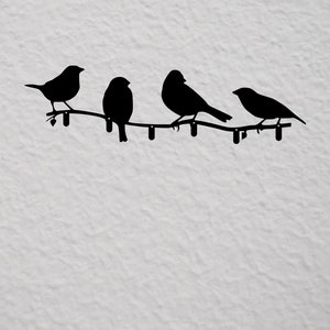 Metal Bird Key Holder: Wall Mounted Organizer
