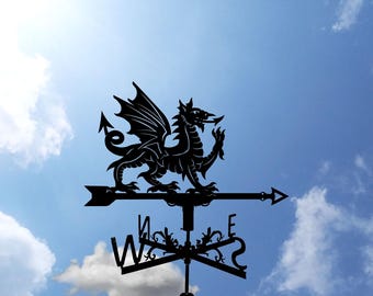 Welsh Dragon Metal Weathervane, Weather Vane, home roof decor