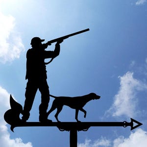 Hunter Metal Weathervane, Weather Vane, home roof decor