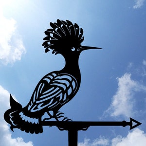 Hoopoe bird Metal Weathervane, Weather Vane, home roof decor