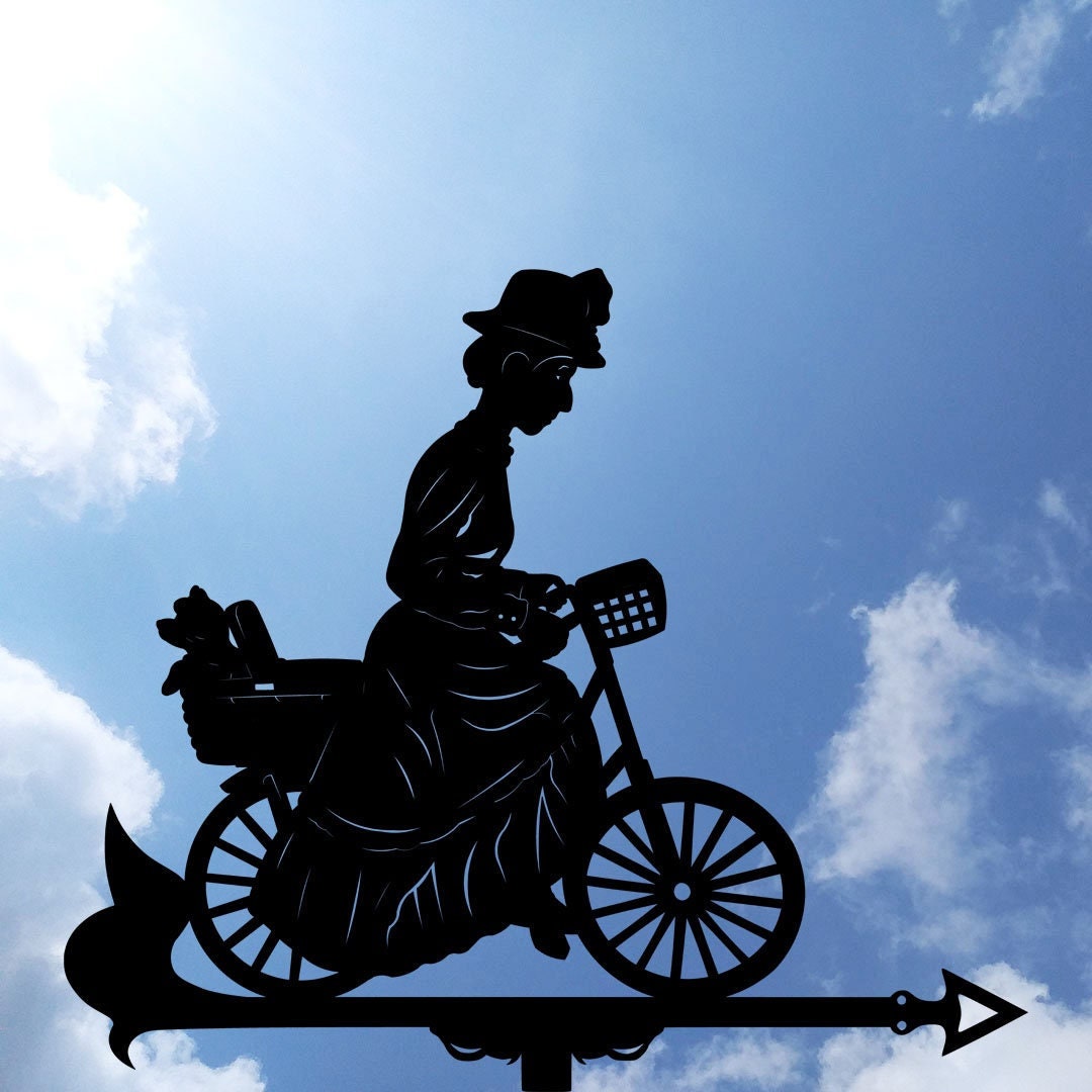 Wizard of Oz Miss Gulch Metal Weathervane, Weather Vanе, home roof decor
