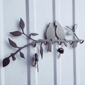 Key Holder Birds, Key Holder on the Wall Made of Metal - Etsy