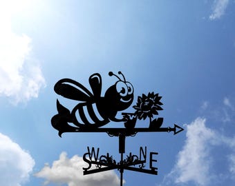 Bee Metal Weathervane, Weather Vane, home roof decor