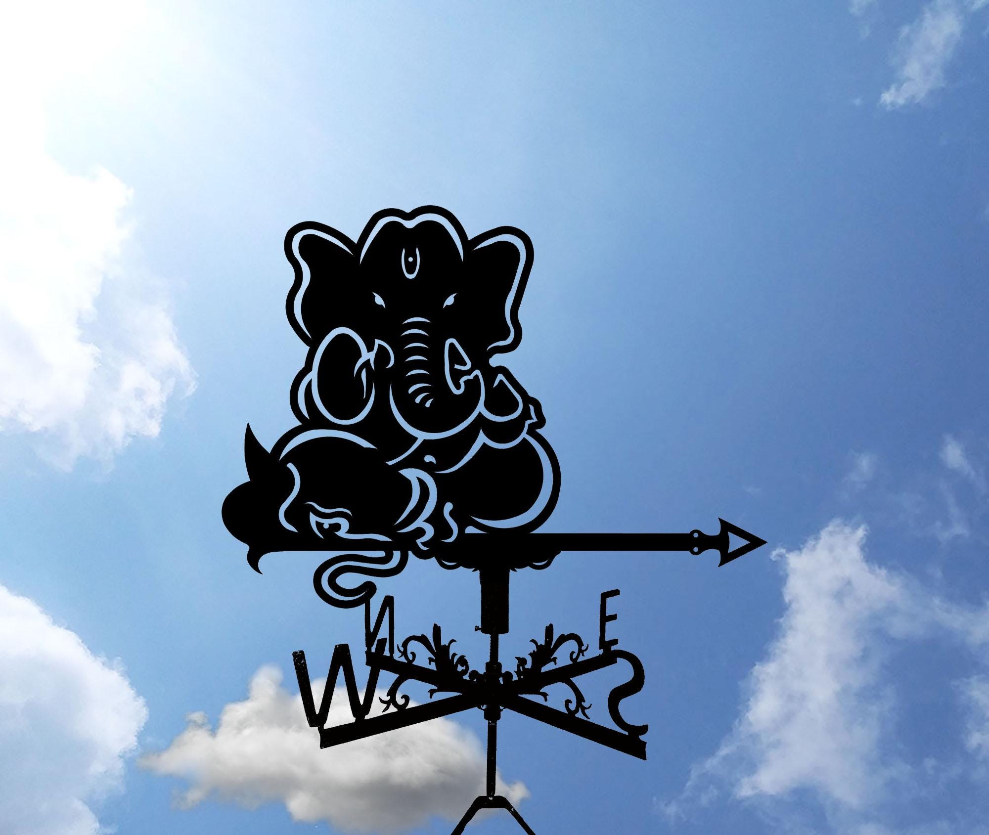 Metalen tuin smeedijzeren tuin smeedijzeren windwijzer voor