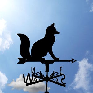 Veleta de metal Fox, veleta, decoración de techos para el hogar