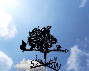 Hedgehog Metal Weathervane, Weather Vane, home roof decor