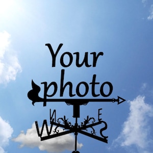 Veleta de techo de metal personalizada, Veleta a partir de tu imagen