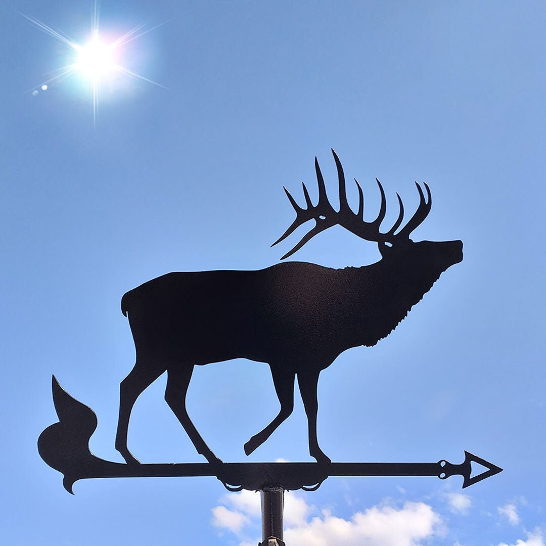 Elk Metal Weathervane Weather Vane Metal Decor Etsy Australia