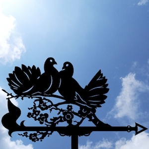 Pigeon Metal Weathervane, Weather Vane, home roof decor