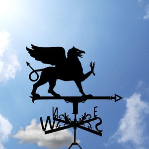 Girouette en métal Griffon, girouette, décoration de toit, griffon, griffon