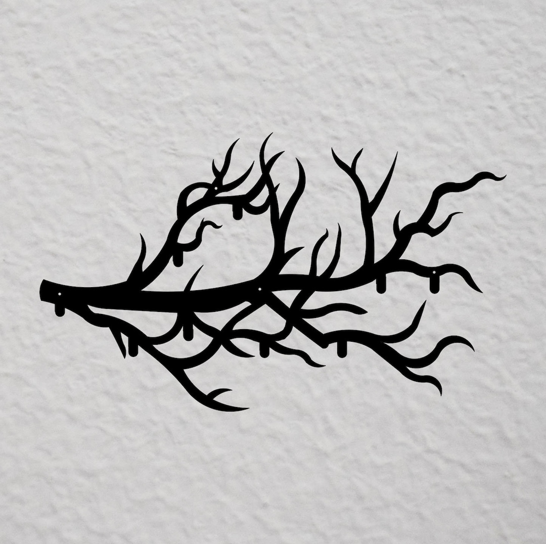 Wallmounted Metal Clothes Hanger tree Branch Coat Etsy