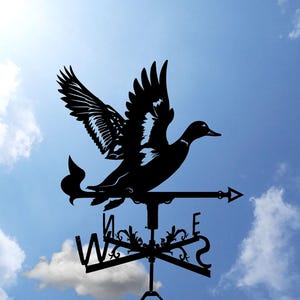 Duck Metal Weathervane, Weather Vane, home roof decor, Bird, Birds