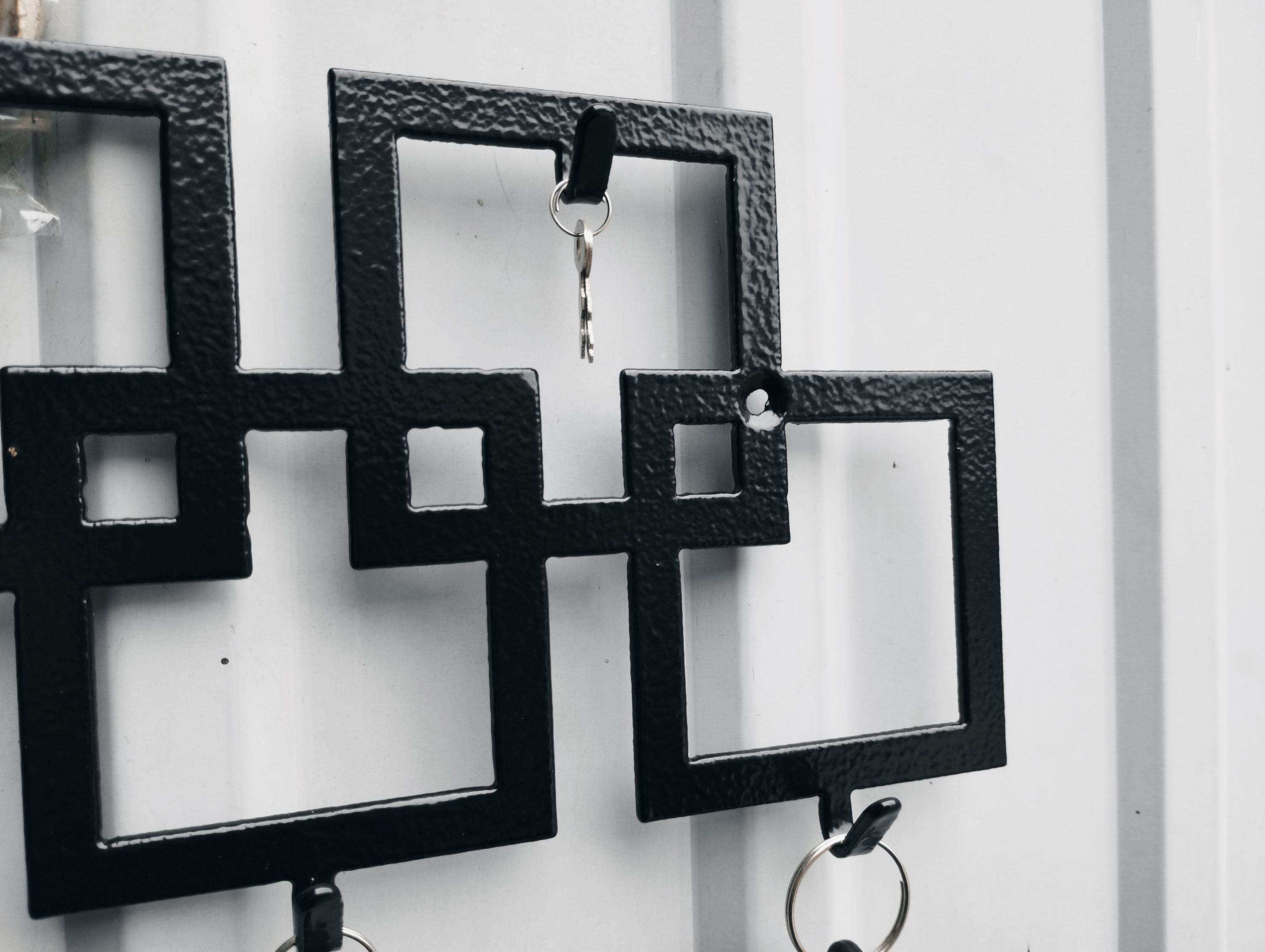 metal-square-key-holder-wall-mounted-organizer-etsy-canada