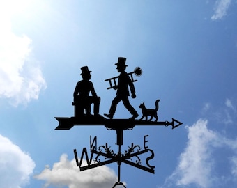 Chimney sweeps Metal Weathervane, Sweep Weather Vane, home roof decor