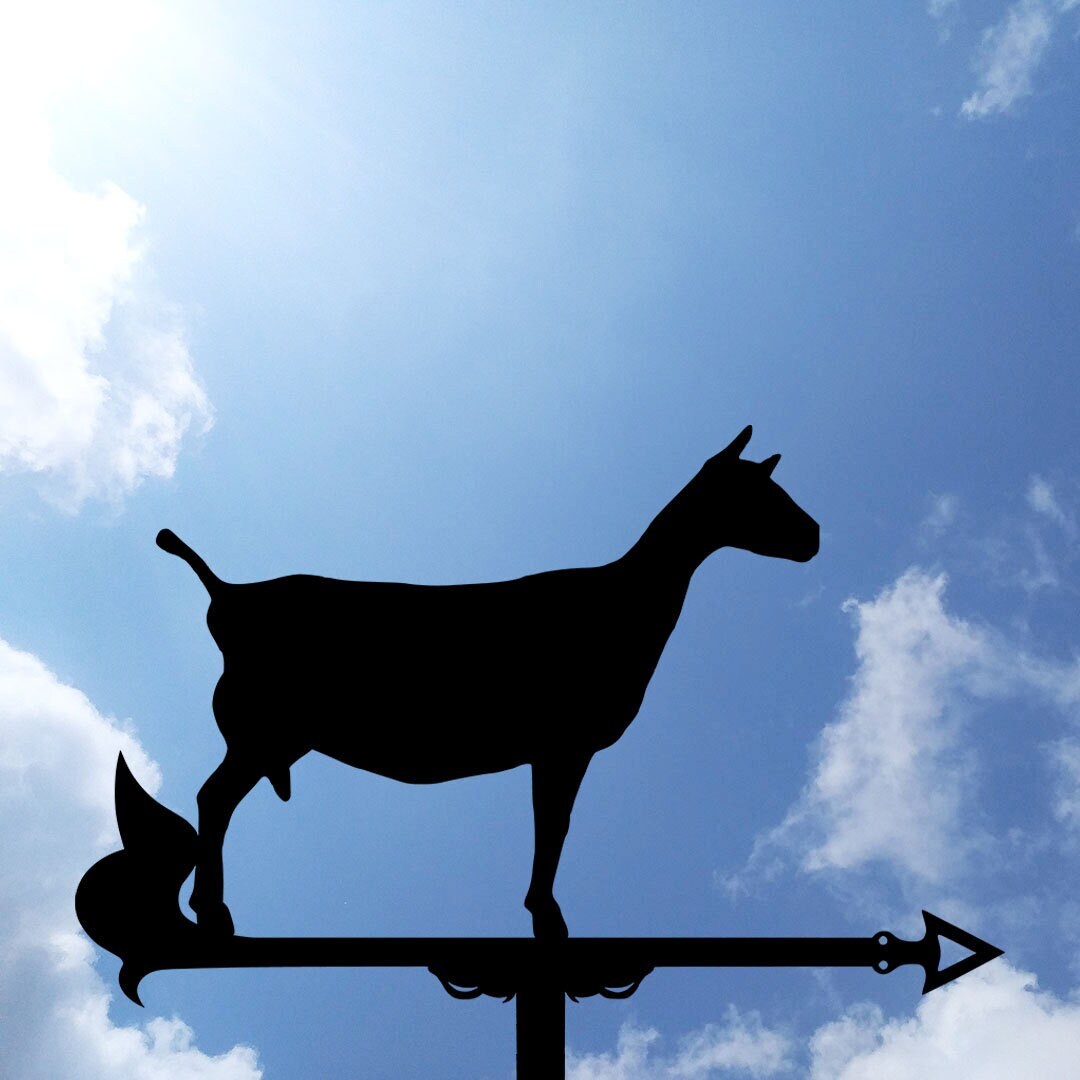 Goat Metal Weathervane Weather Vane Home Roof Decor Nanny Etsy