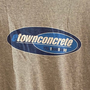 E TOWN CONCRETE Tシャツ nyhc Vintage E Town Concrete Time 2 Shine NYHC NJHC 1996 1998