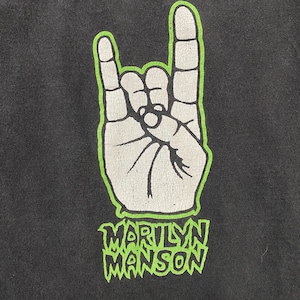 Vintage Marilyn Manson 1995 Winterland We Hate Love T shirt