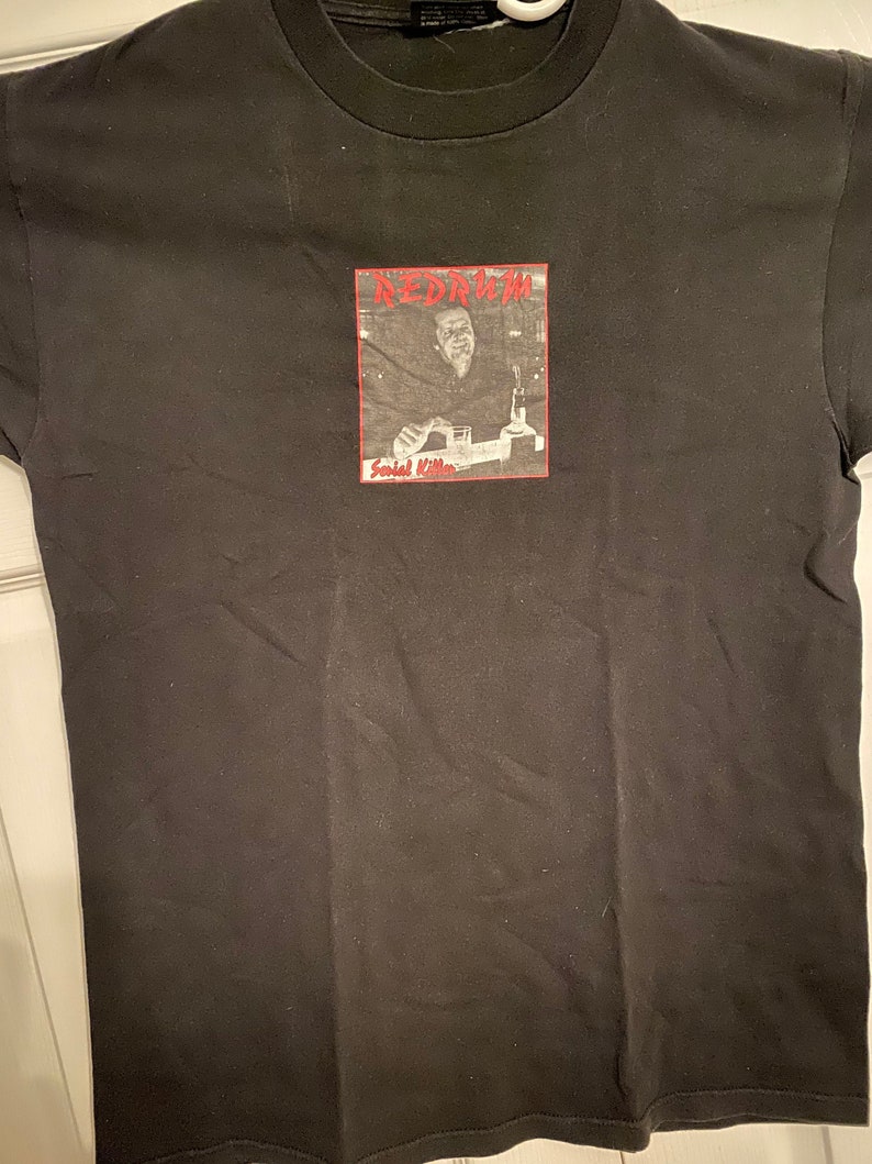 Vintage Serial Killer Brand The Shining Jack Torrance Redrum t shirt mid 1990s image 1