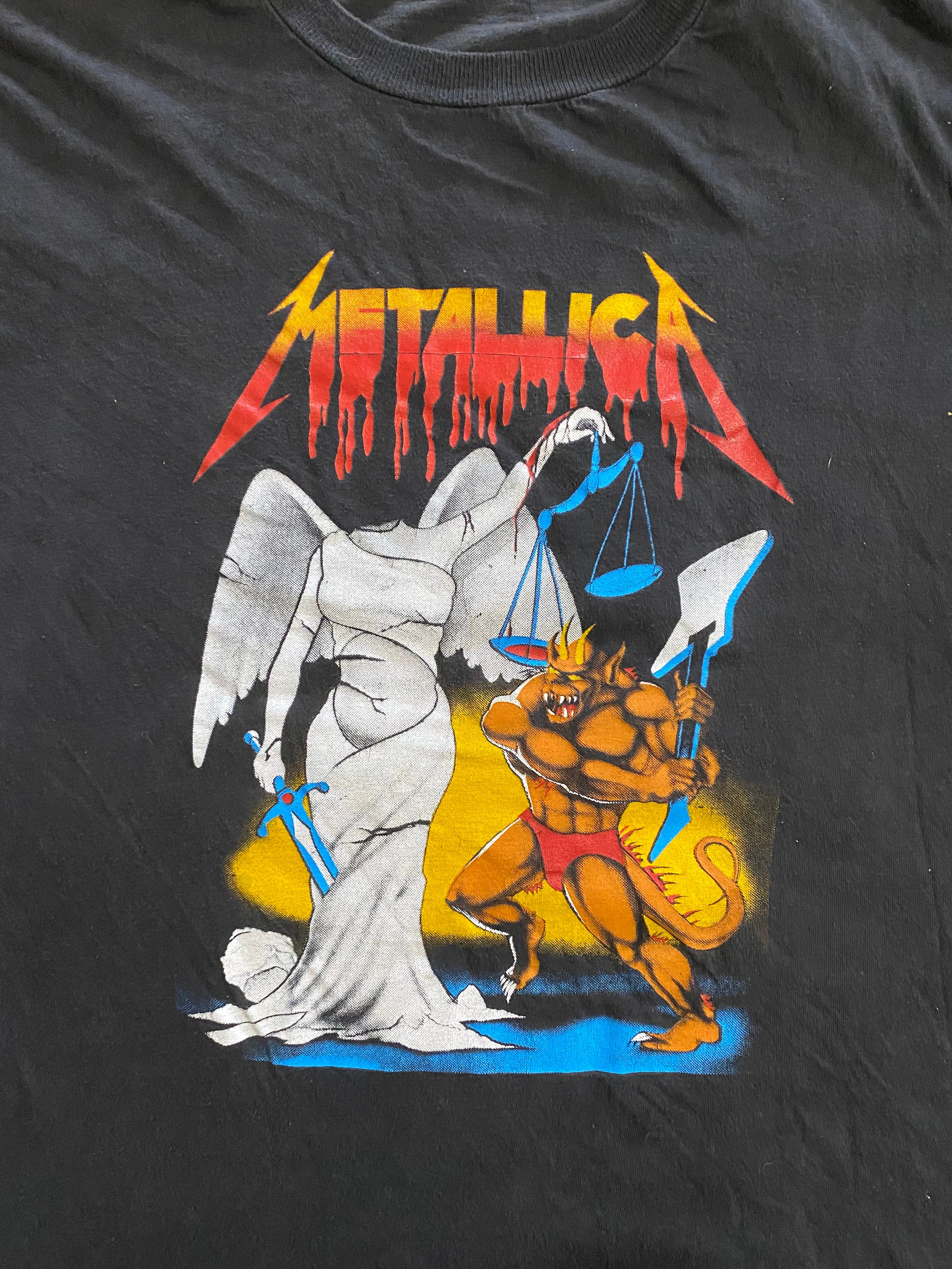 Vintage Metallica 1980s Imported Andjustice for All T Shirt - Etsy