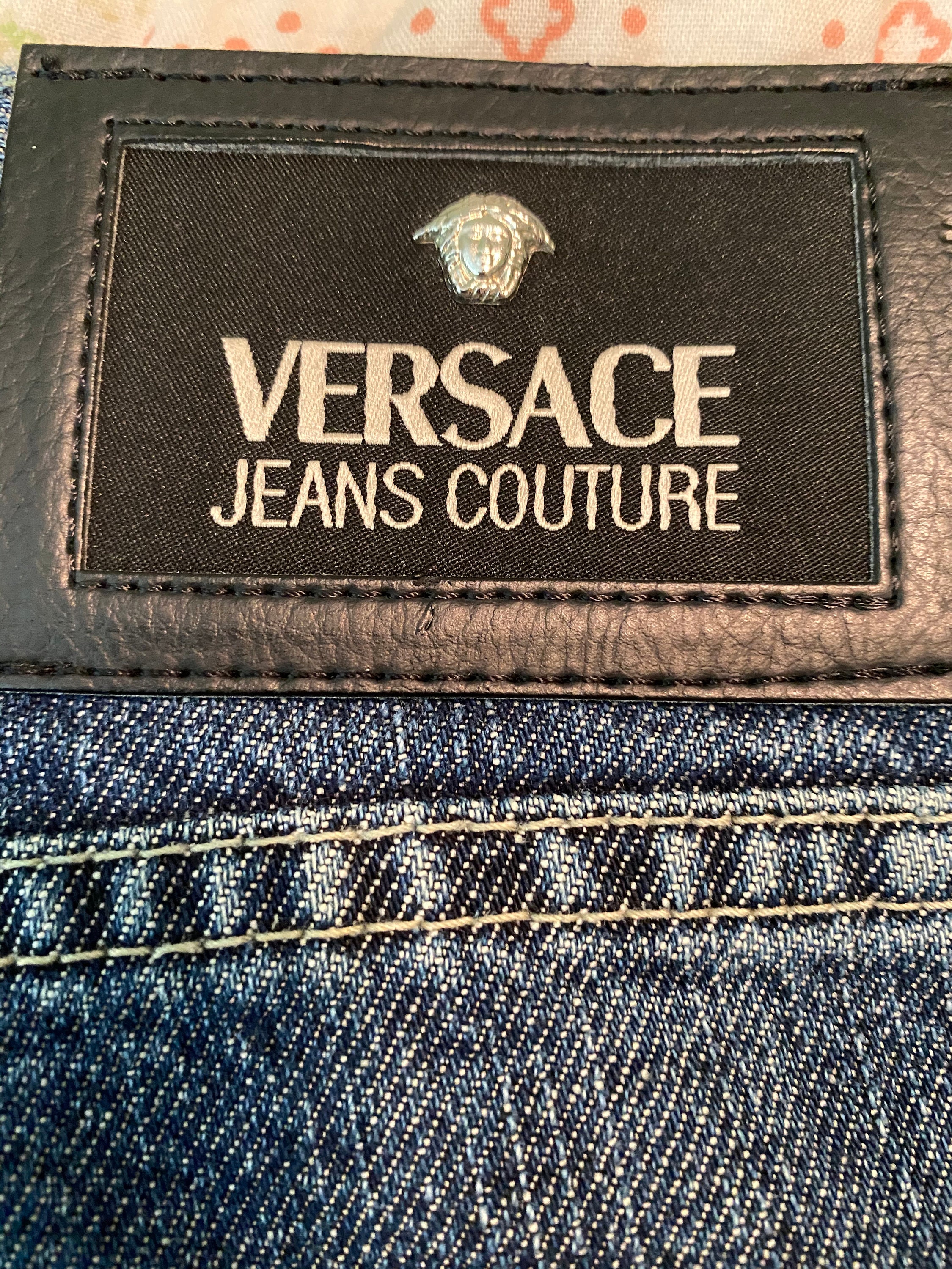 Vintage Versace Jeans Couture Snake Print Jesns - Etsy