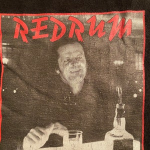 Vintage Serial Killer Brand The Shining Jack Torrance Redrum t shirt mid 1990s image 2