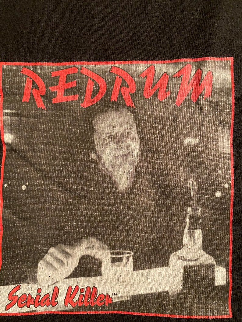 Vintage Serial Killer Brand The Shining Jack Torrance Redrum t shirt mid 1990s image 2