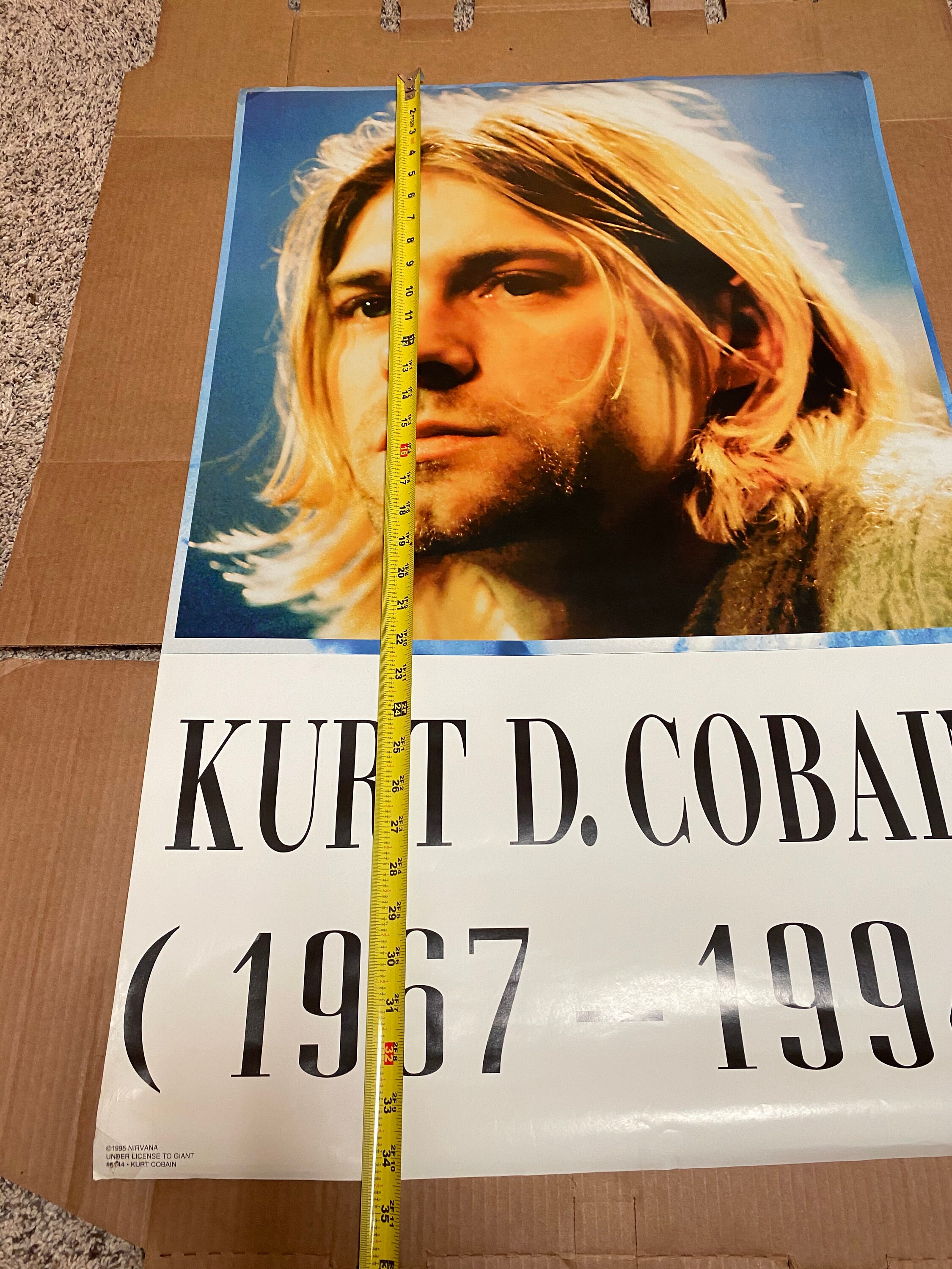 Early Original Nirvana Concert Poster from Sub Pop Records