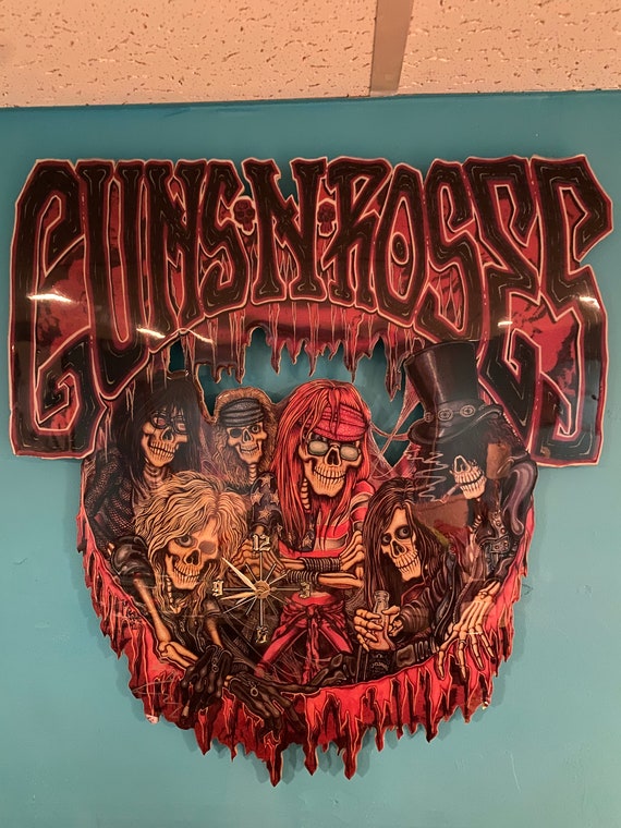 Vintage Very Rare Guns N' Roses Clock 1992 - Etsy