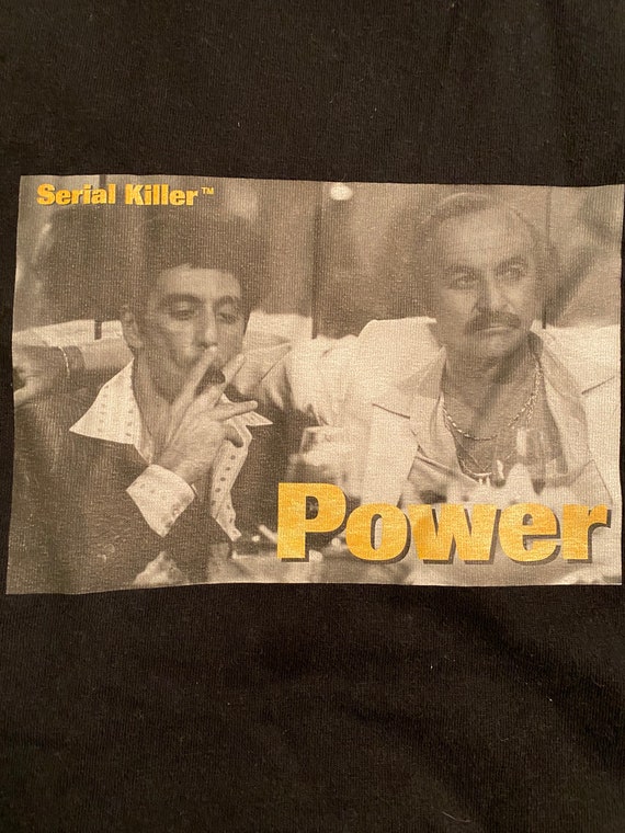 Vintage Serial Killer brand Scarface Power t shirt