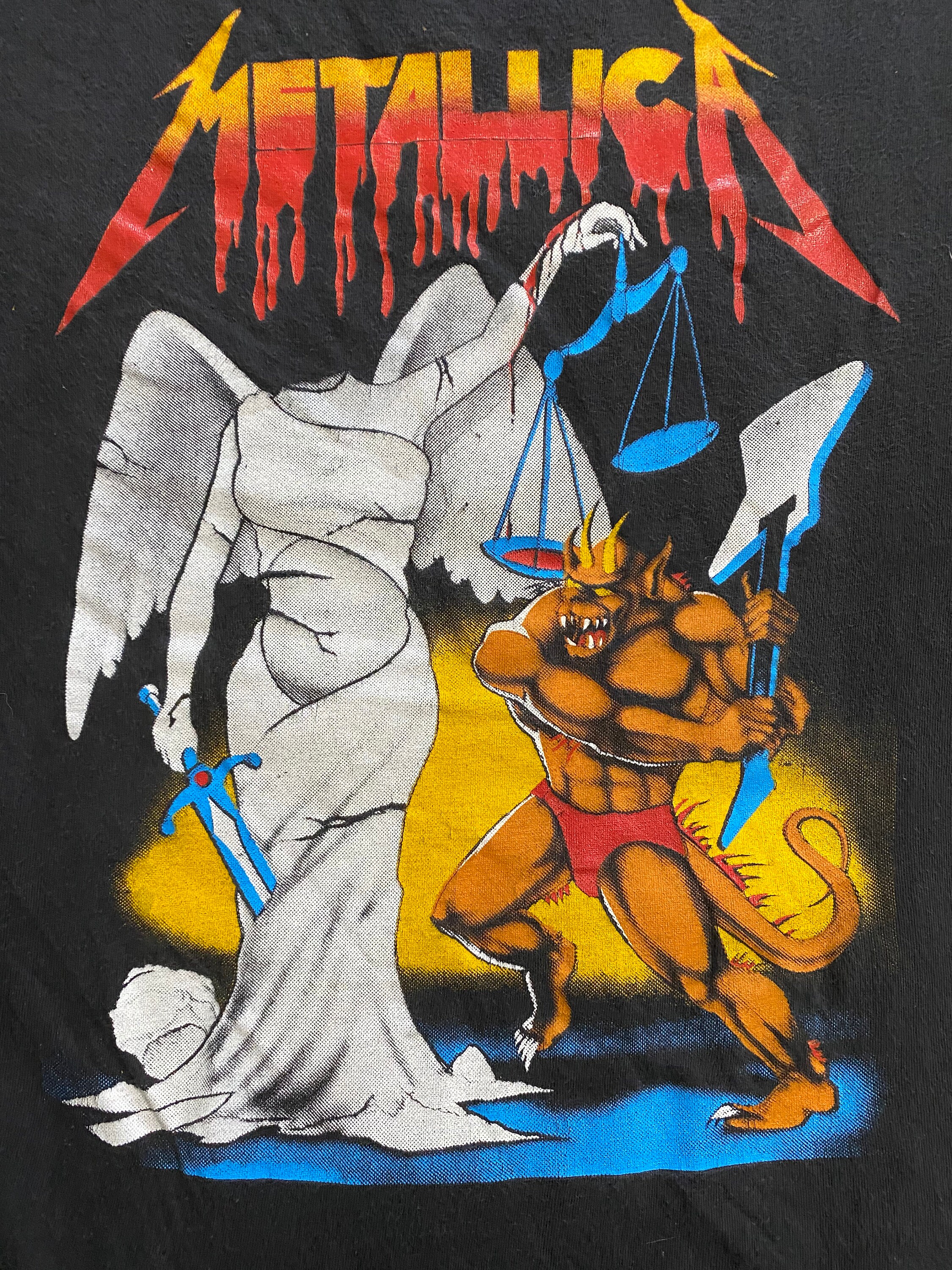 Vintage Metallica 1980s Imported Andjustice for All T Shirt - Etsy