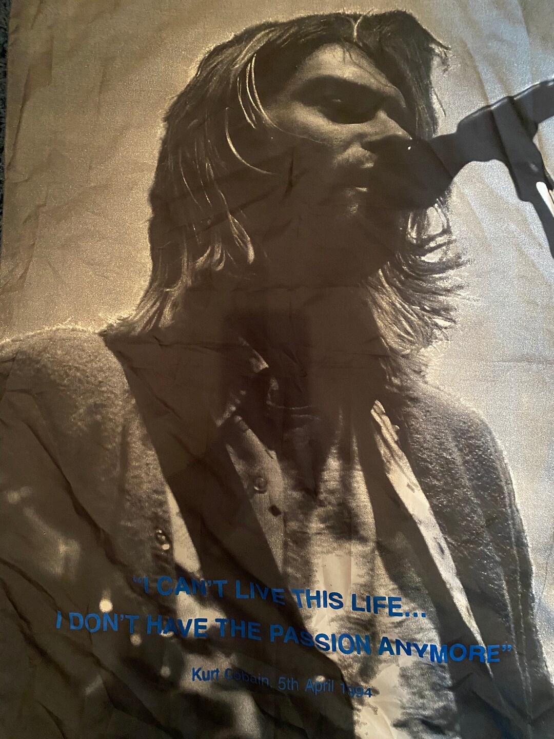 Vintage Nirvana Kurt Cobain 1995 G.E.A. I Can't Love This Life I