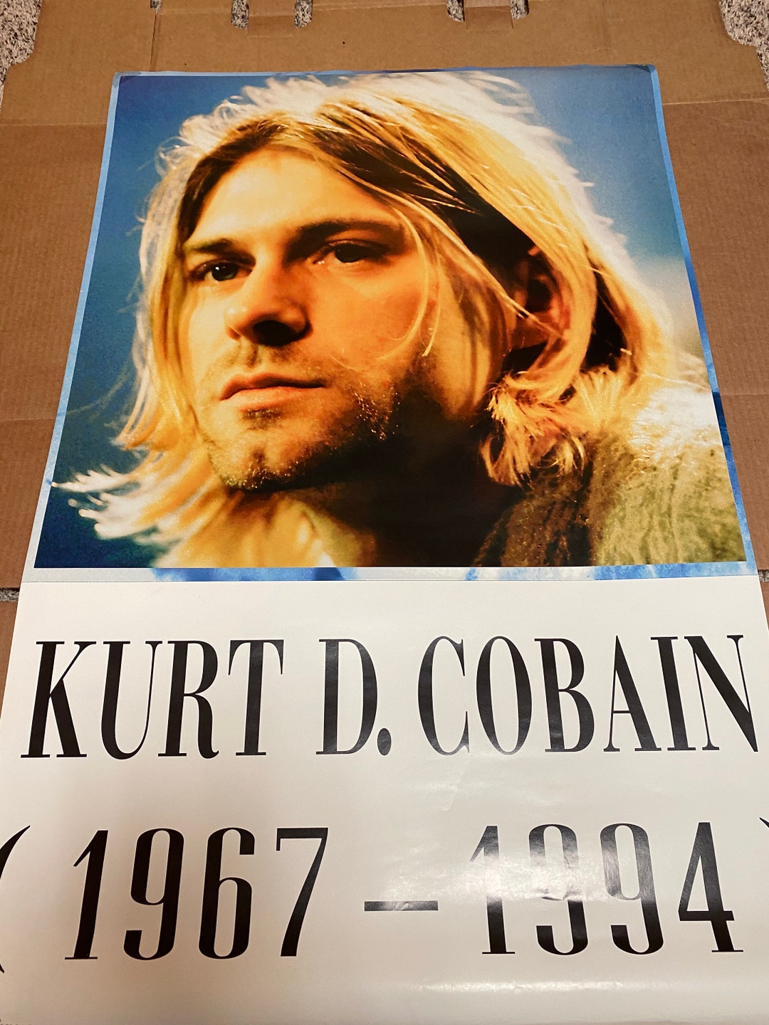 Vintage Nirvana Kurt D. Cobain 1967 - 1994 Memorial Funky