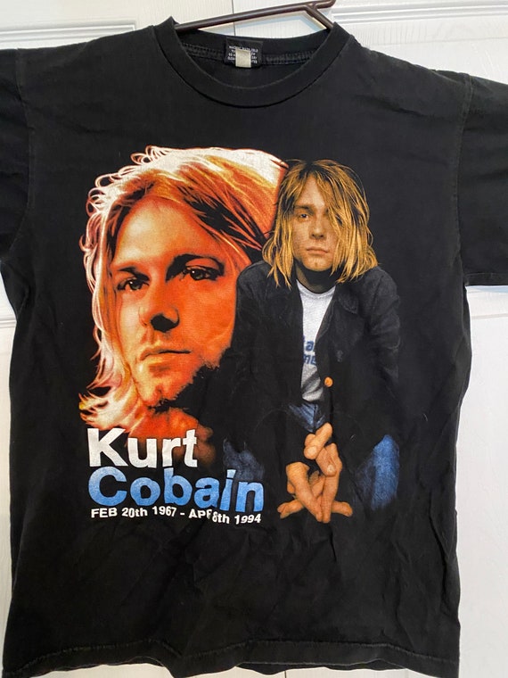 Vintage Nirvana Kurt Cobain Memorial Import T Shi… - image 3