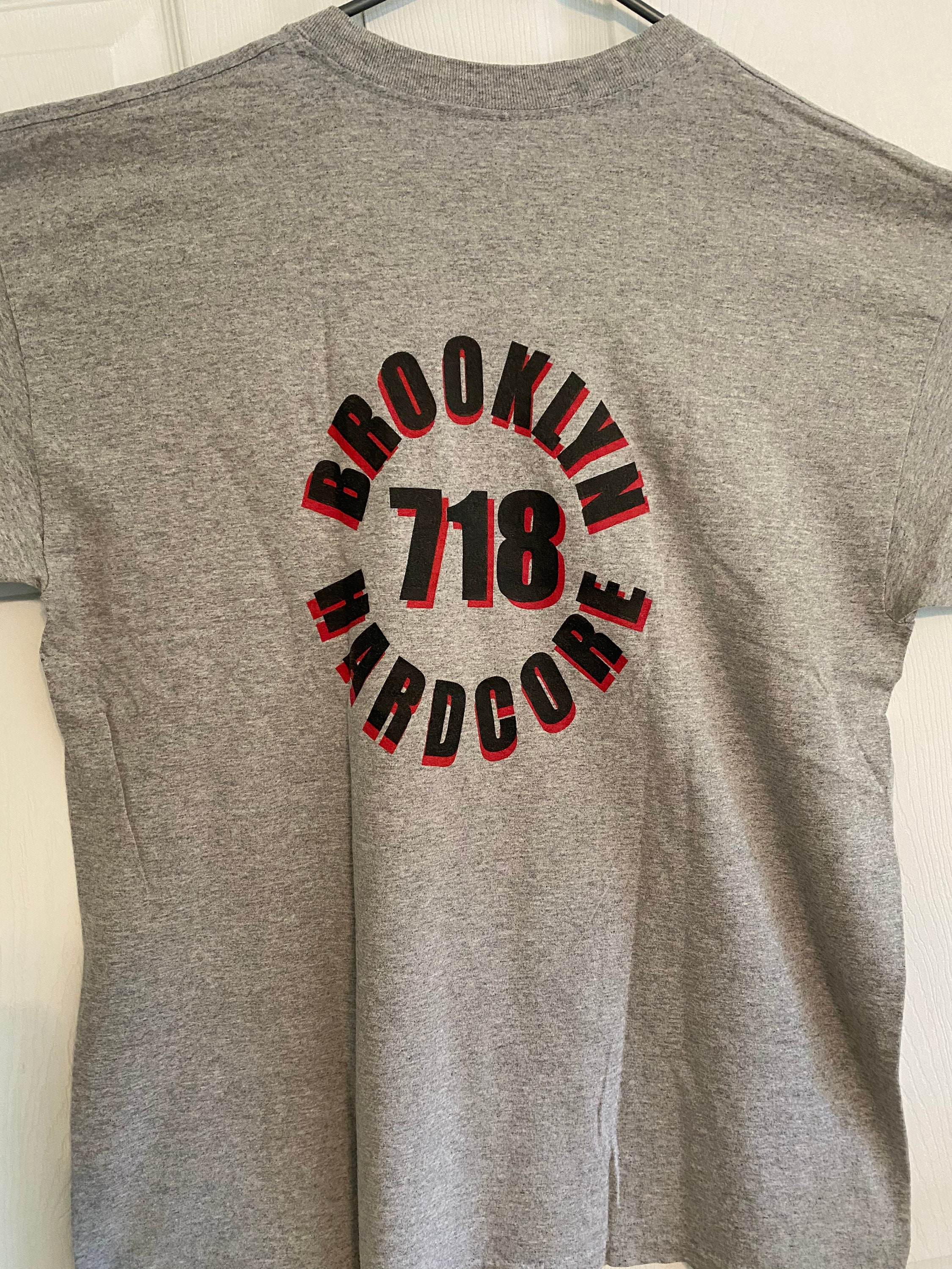 Vintage Shutdown NYHC 718 Brooklyn Hardcore Sxe T Shirt Mid Vintage Shutdown NYHC 718 Brooklyn Hardcore Sxe T Shirt Mid
