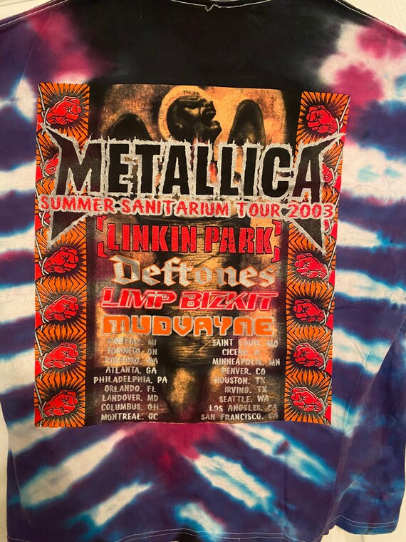 Vintage Metallica 2003 St Anger Tye Dye 'bootleg' Featuring