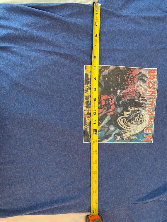 Vintage Iron Maiden Number of the Beast ringer te… - image 4