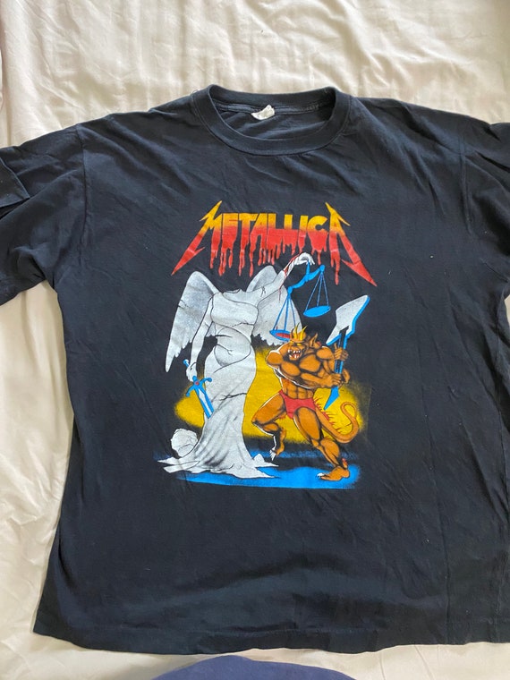 Vintage Metallica 1980s Imported Andjustice for All T Shirt - Etsy