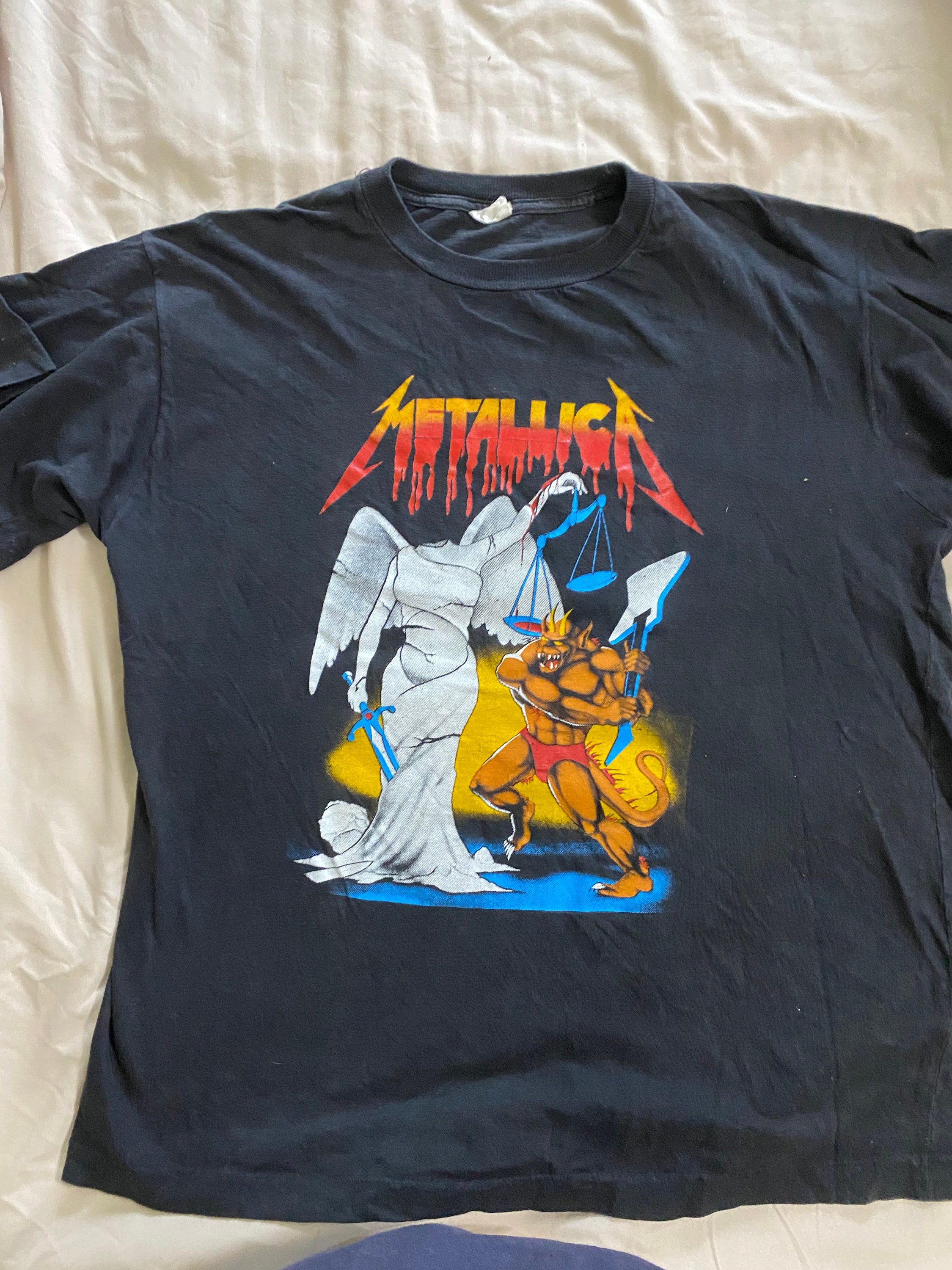 Vintage Metallica 1980s Imported Andjustice for All T Shirt - Etsy