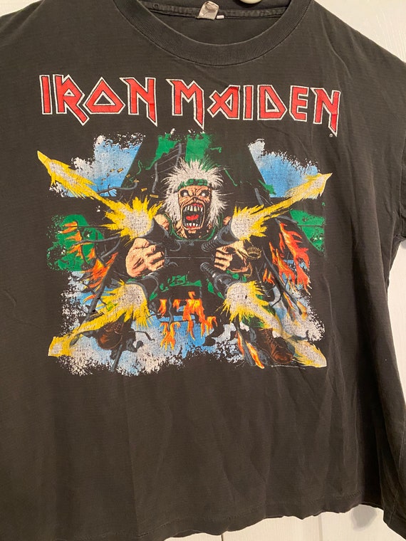 Vintage 1990 Iron Maiden Eddie Tail gunner single sti… - Gem