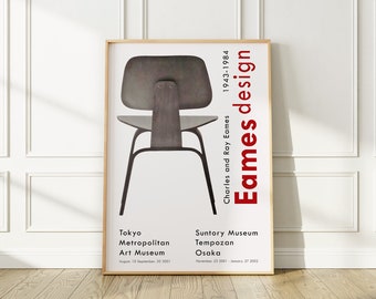 Charles and Ray Eames Exhibition Poster, 2001 Japan Exposition Design Art Print, Enhanced and Edited Reproduction